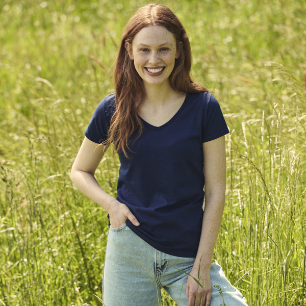 Kleuren Dames T-Shirt Iconic V-Neck